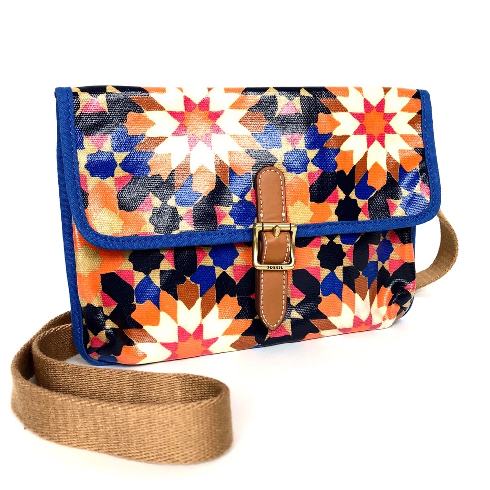 Fossil Geometric Pattern Multi Color Crossbody - image 2